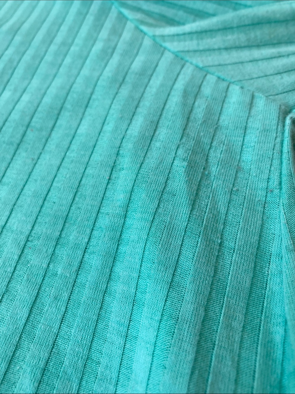 Green Ribbed Swing Dress 1X - Picture 3 of 7